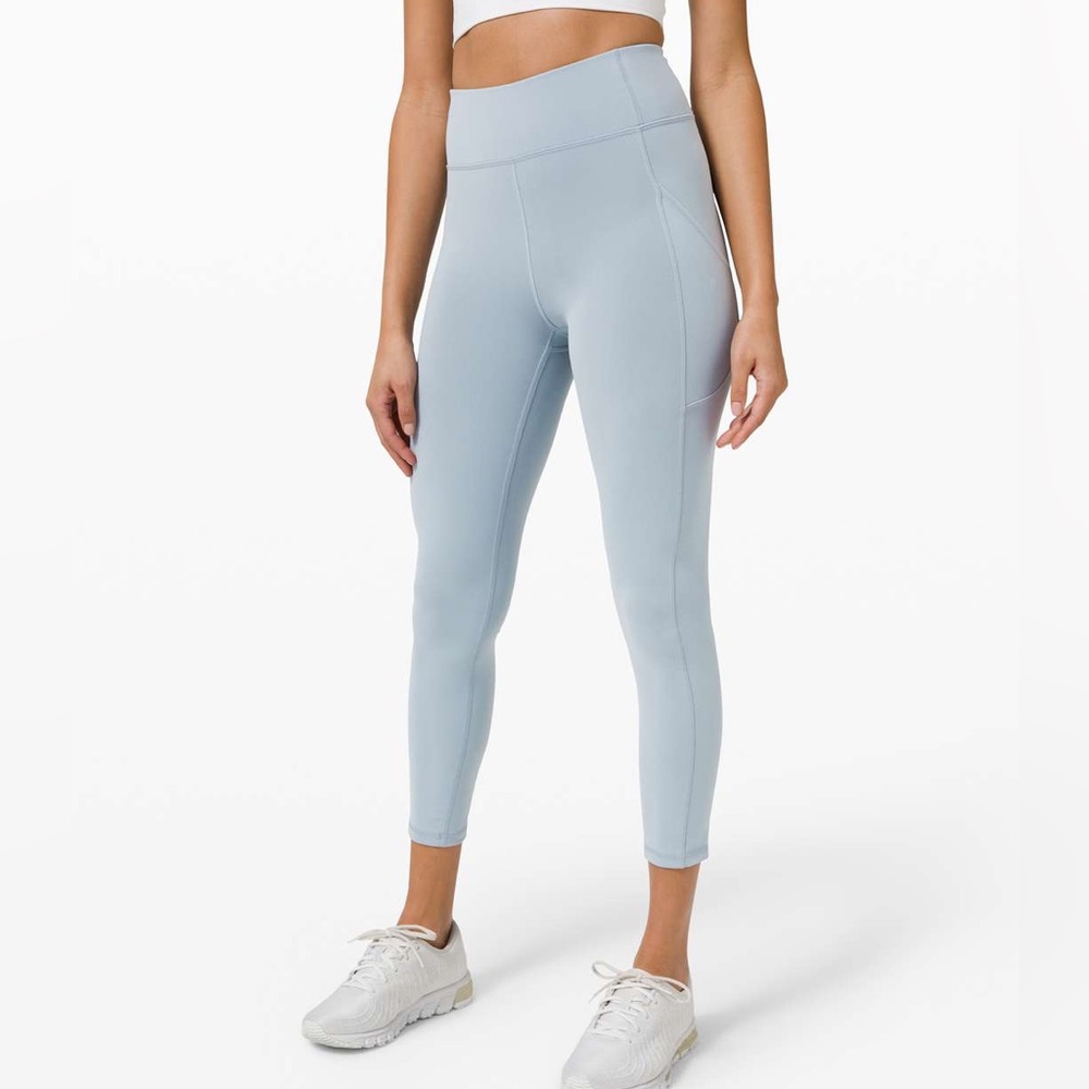 lululemon Invigorate High-Rise Tight 25” - Chambray Blue - Size 8